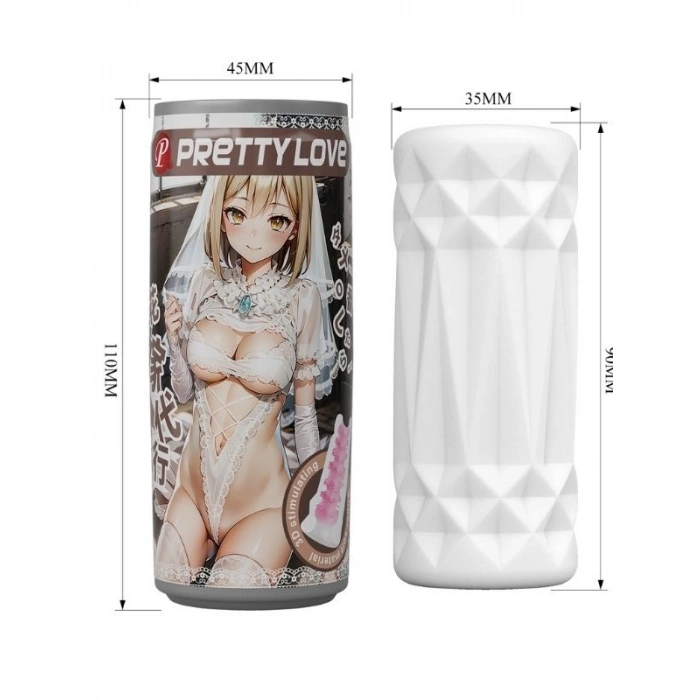 VipMarketim Ultra Yumuşak Et Dokusunda Kola Kutusu Şeklinde Mastürbatör - Kiko