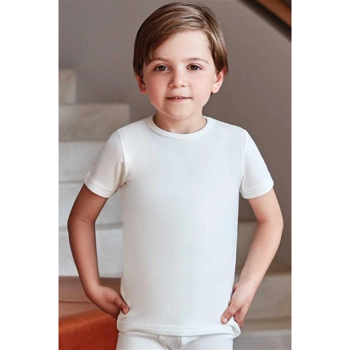 VipMarketim Uniseks Erkek/Kız Çocuk Termal Kısa Kol İçlik ( ) (Kod:2539)