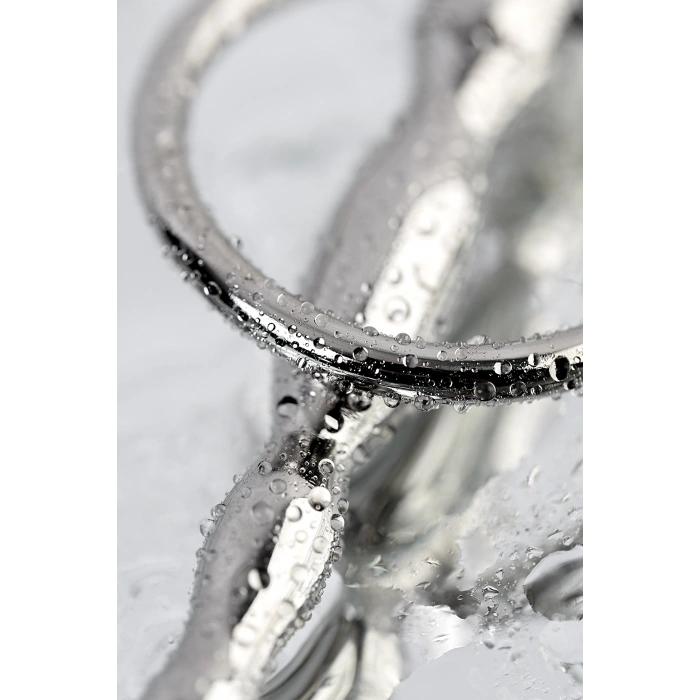 VipMarketim Üretral Plug Metal Balıksırtı, Taban Halkalı, Metal, Gümüş, 10,5 Cm