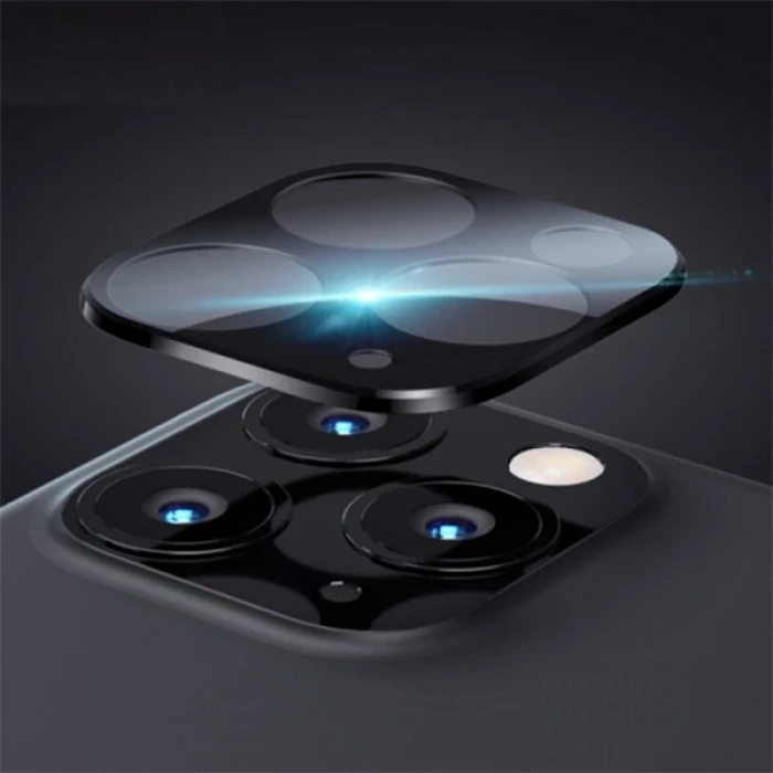 VipMarketim Usams US-BH575 iPhone 11 Pro Tempered Cam Kamera Koruyucu-(5775)