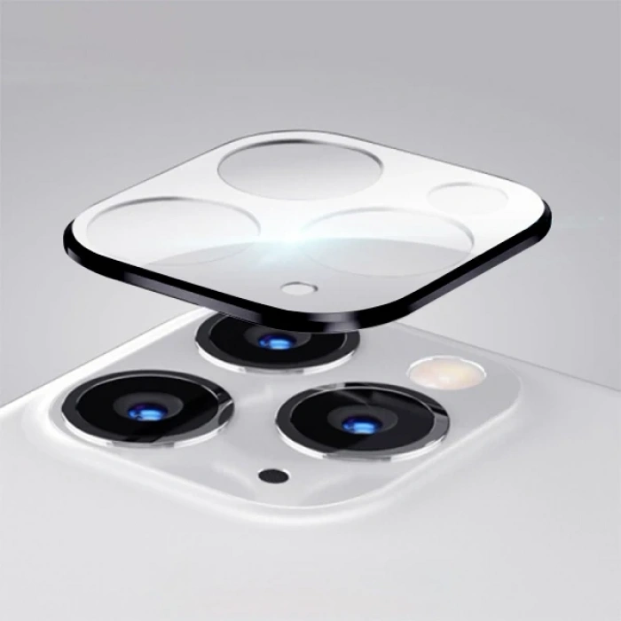 VipMarketim Usams US-BH577 iPhone11 Pro Max Tempered Cam Kamera Koruyucu-(5775)