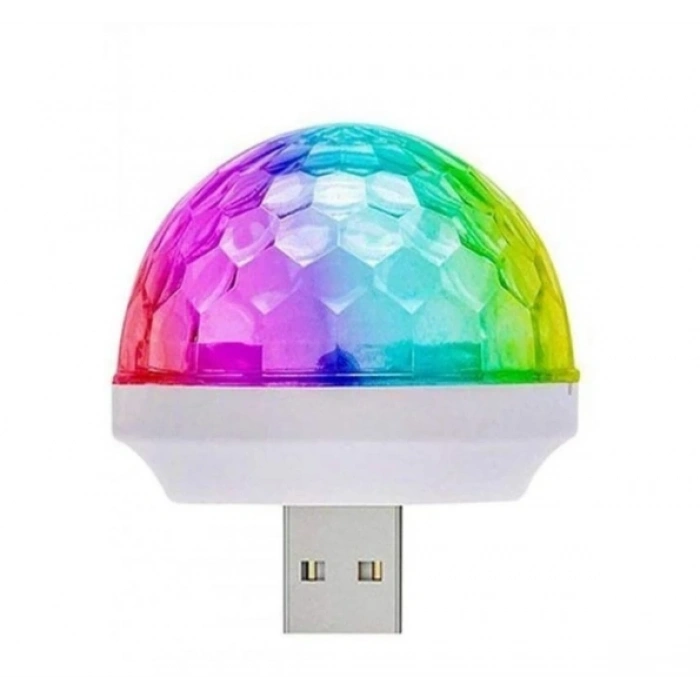 VipMarketim Usb Girişli Sese Duyarlı Disko Topu