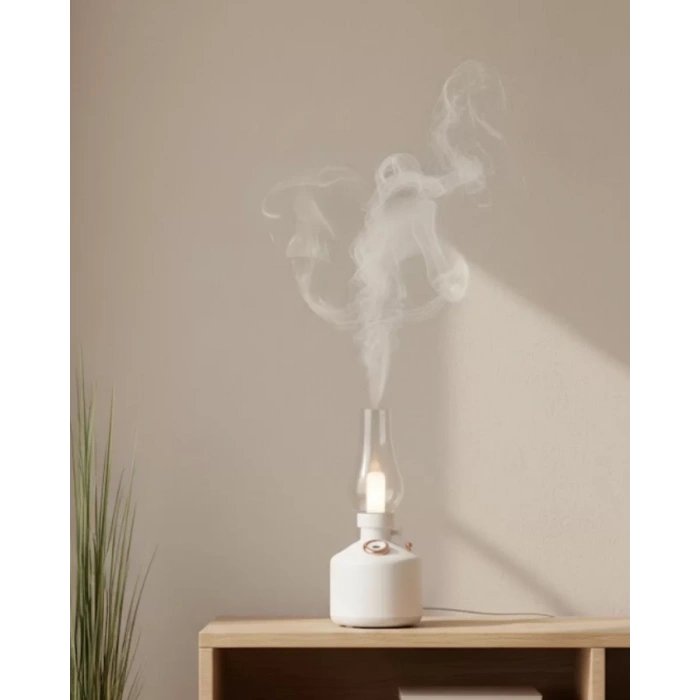 VipMarketim USB Şarjlı Gaz Lambası Modeli Nano Mist Aromaterapi Nemlendirici 280 ml