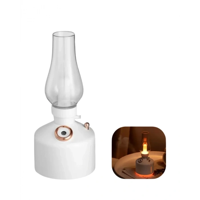 VipMarketim USB Şarjlı Gaz Lambası Modeli Nano Mist Aromaterapi Nemlendirici 280 ml