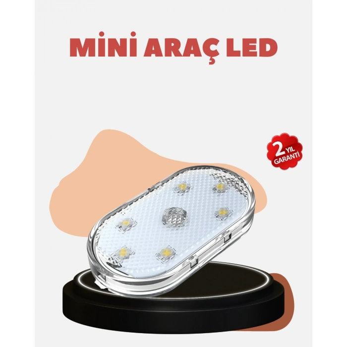 VipMarketim USB Şarjlı Kablosuz Manyetik Montajlı Mini LED Işık