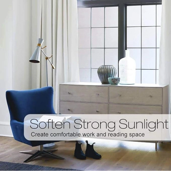 VipMarketim UV Engelleyici Buzlu Cam Filmi 5 Metre x 60 Cm.