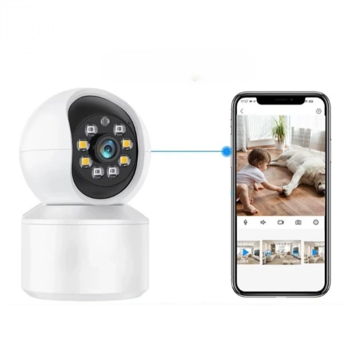 VipMarketim Uygulama Destekli Wi-Fi Ev Güvenlik Kamerası