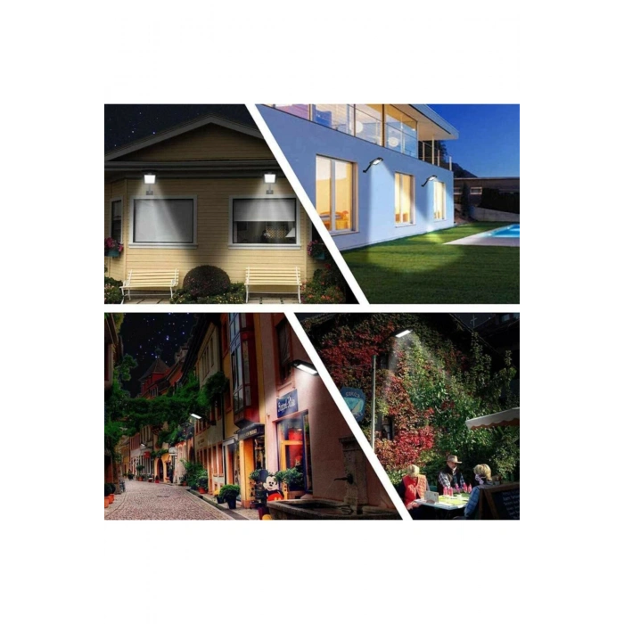 VipMarketim Uzaktan Kumandalı 160 Led Solar Bahçe Lambası