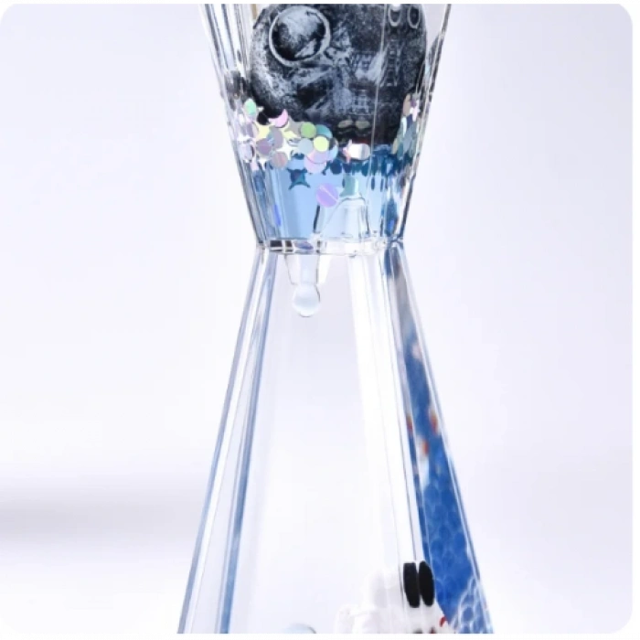 VipMarketim Uzay Temalı Dökülen Yağ Kum Saati