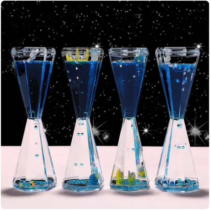 VipMarketim Uzay Temalı Dökülen Yağ Kum Saati