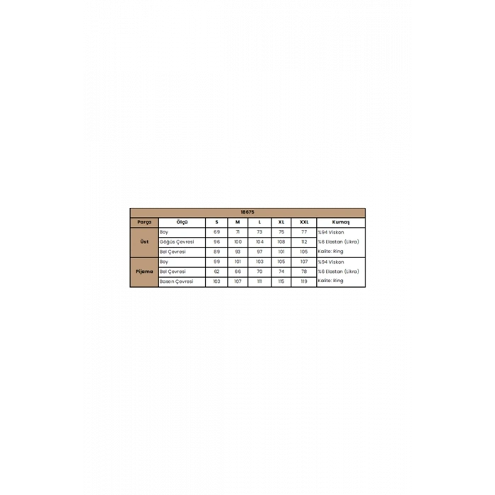 Vipmarketim Uzun Kollu Boydan Düğmeli V Yaka Pijama Takımı