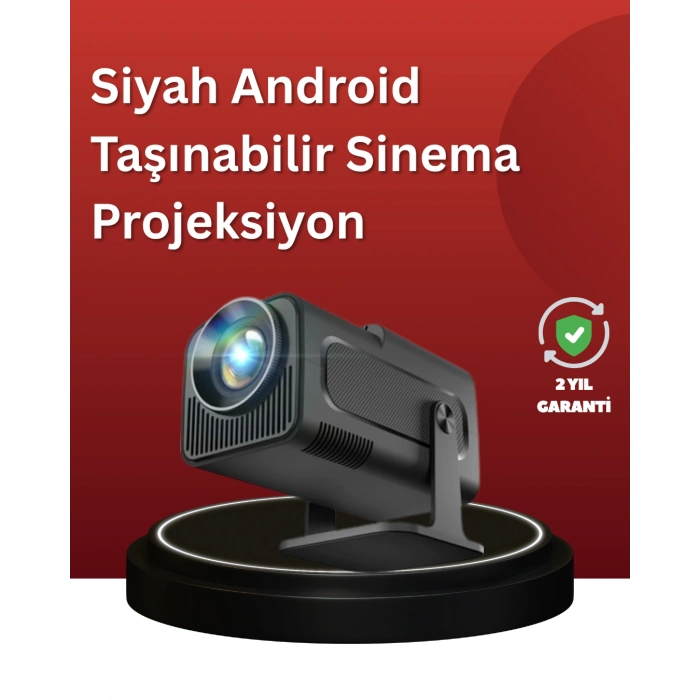 VipMarketim Uzun Ömürlü Lamba ve Dahili Hoparlörlü Ev Sinema Projektörü