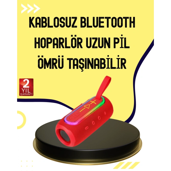 VipMarketim Uzun Pil Ömürlü Bluetooth 5.1 Hoparlör