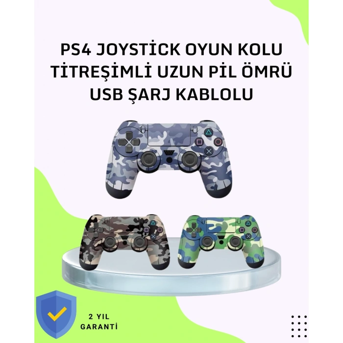 VipMarketim Uzun Pil Ömürlü Oyun Kolu – USB ile Hızlı Şarj Desteği