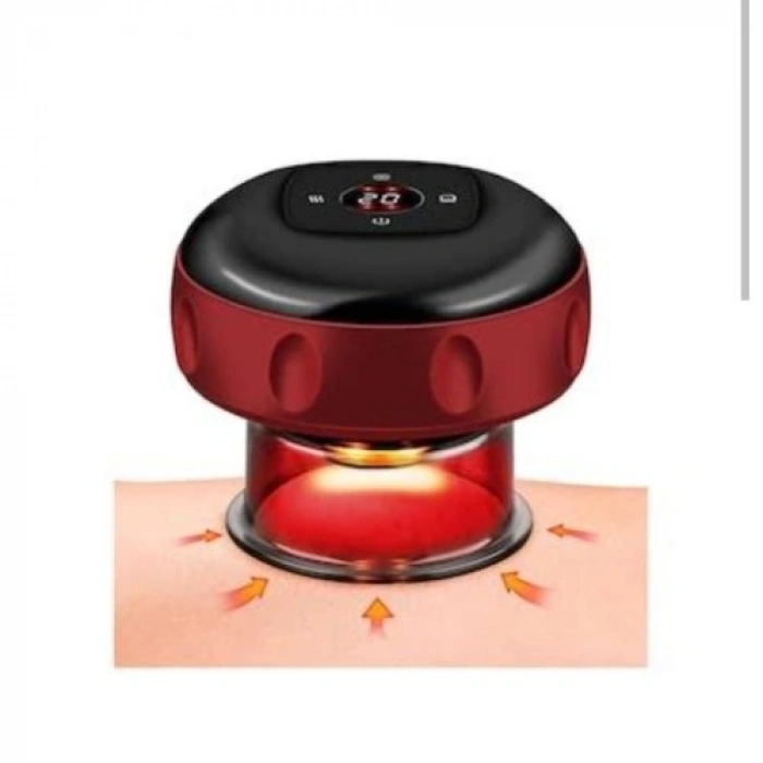 VipMarketim Vakumlu Hacamat Kupası, Şarjlı Kupa Çekme Hacamat Led Işıklı Masaj ve Selülit Kupası