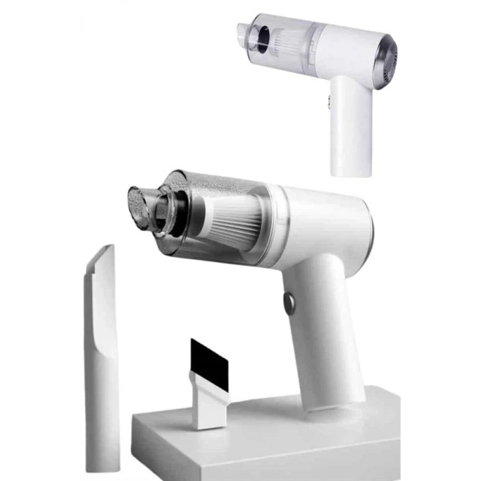 VipMarketim Vakumlu Süpürge Şarjlı Elektrikli Mini Taşınabilir Uzun Ömürlü Hazneli