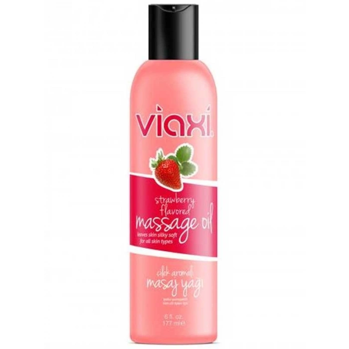 VipMarketim Viaxi Masaj Yağı Çilek Aromalı 177 ml.