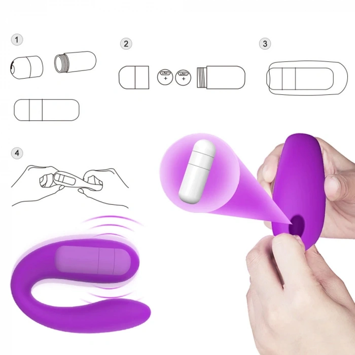 VipMarketim Vibex Çiftlere Özel U Vibratör