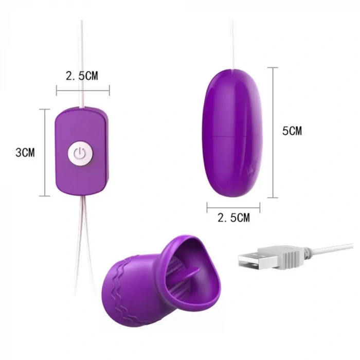 VipMarketim Vibex Usb Dilli Yumurta Vibratör