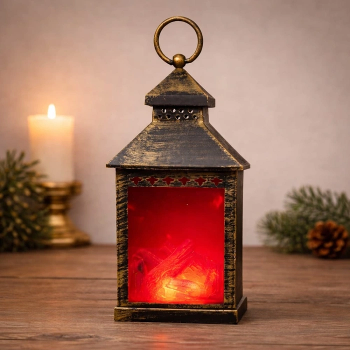 VipMarketim Vintage Tasarım Şömine LED Işık