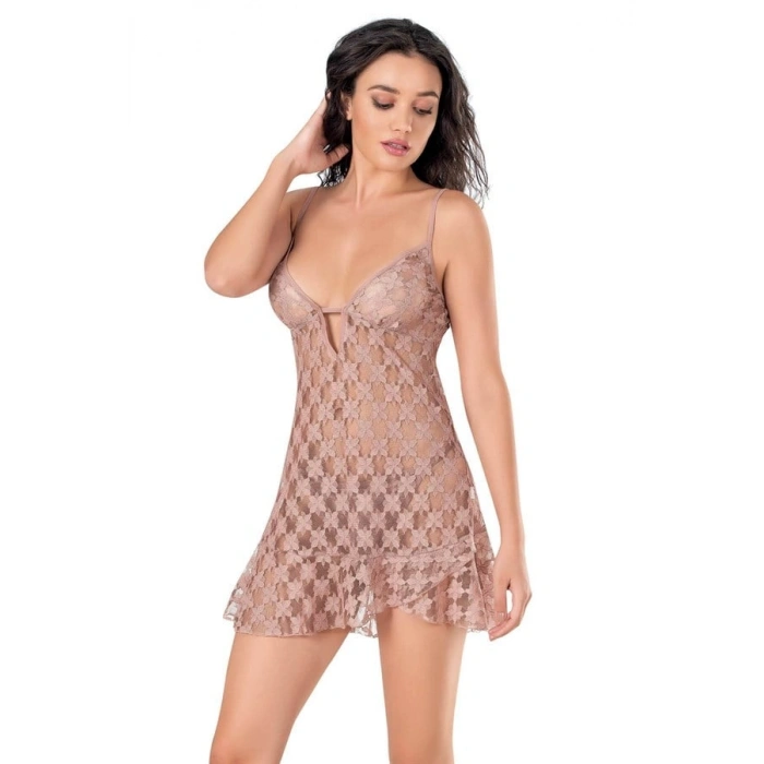 VipMarketim  Vizon Kısa Tül Gecelik