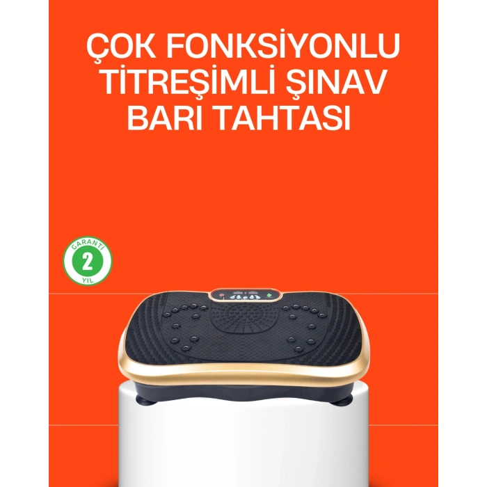 VipMarketim Vücut Şekillendirmeye Yardımcı Titreşimli Spor Platformu