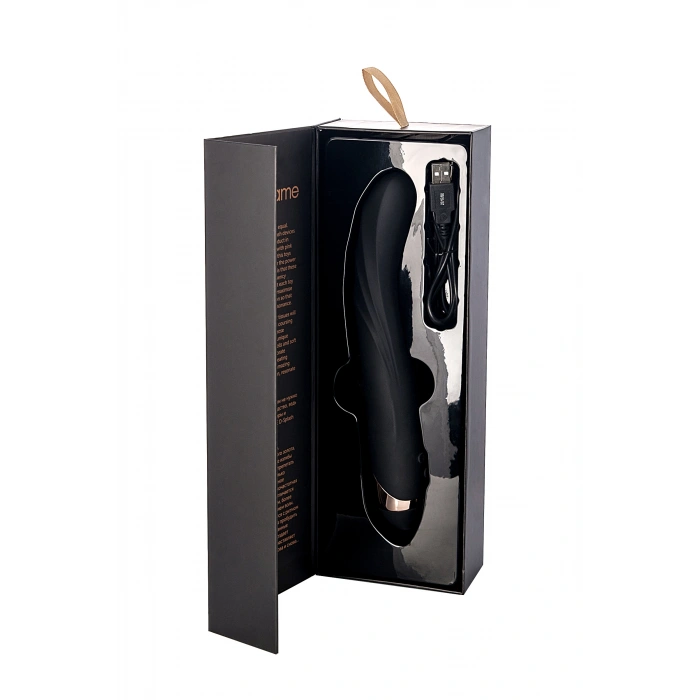 VipMarketim Waname D-splash Tornado Vibratör, Silikon, Siyah, 25 Cm