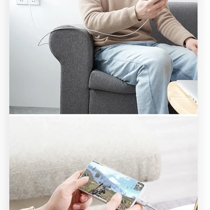 VipMarketim Wekome TYPE-C TO iPhone PD 20W Hızlı Şarj Kablosu 1.2M-(5775)