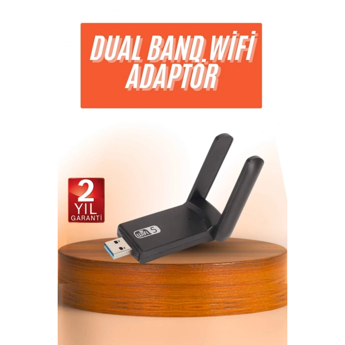 VipMarketim Wifi Alıcı Dual Band Usb 3.0 Adaptör Kablosuz Windows 7/8/10/11