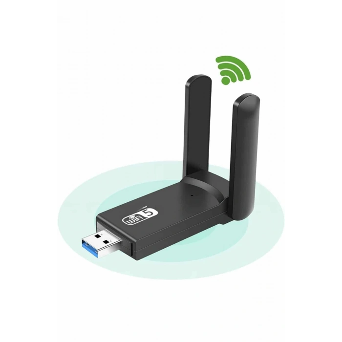 VipMarketim Wifi Alıcı Dual Band Usb 3.0 Adaptör Kablosuz Windows 7/8/10/11