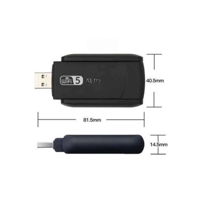 VipMarketim Wifi Alıcı Dual Band Usb 3.0 Adaptör Kablosuz Windows 7/8/10/11