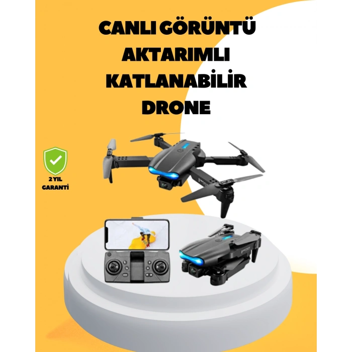 VipMarketim Wifi FPV Canlı Görüntü Aktarımlı Katlanabilir Drone