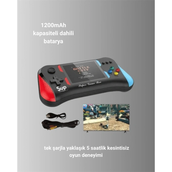 VipMarketim X7M Vintage 3.5 İnç 500’ü 1 Arada Klasik Oyun Konsolu