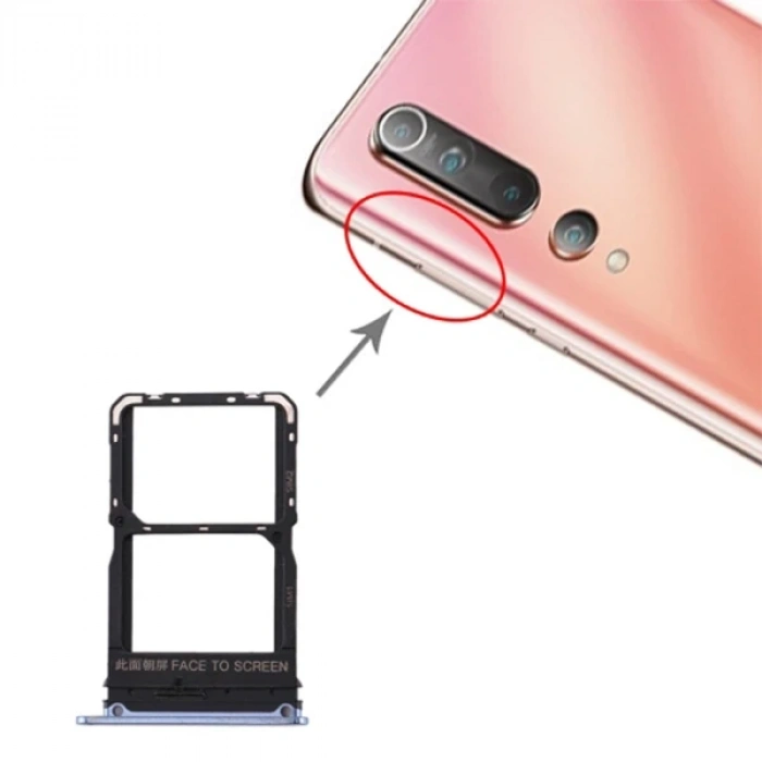 VipMarketim Xiaomi Mi 10 Sim Kart Kapağı Tutucu Sim Yuvası-(5775)
