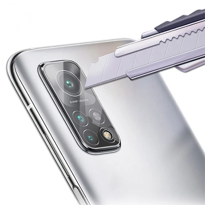 VipMarketim Xiaomi Mi 10T Pro Tempered Cam Kamera Koruyucu-(5775)
