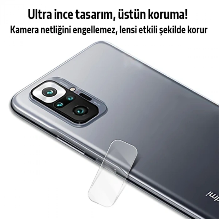 VipMarketim Xiaomi Redmi Note 10 Pro-Note 10 Pro Max Tempered Cam Kamera Koruyucu-(5775)