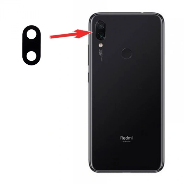 VipMarketim Xiaomi Redmi Note 7 Arka Kamera Lens Cam-(5775)