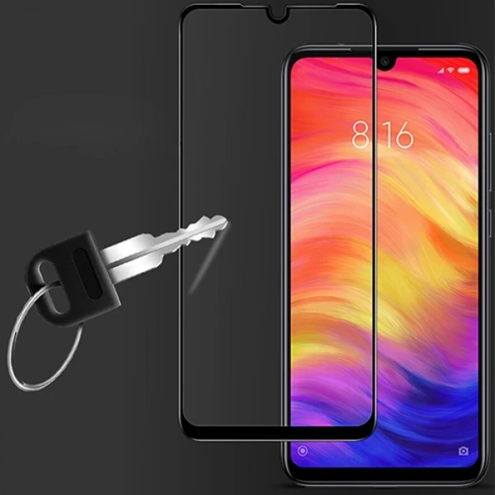 VipMarketim Xiaomi Redmi Note 7 Full Glue Tempered Full Cam Ekran Koruyucu-(5775)