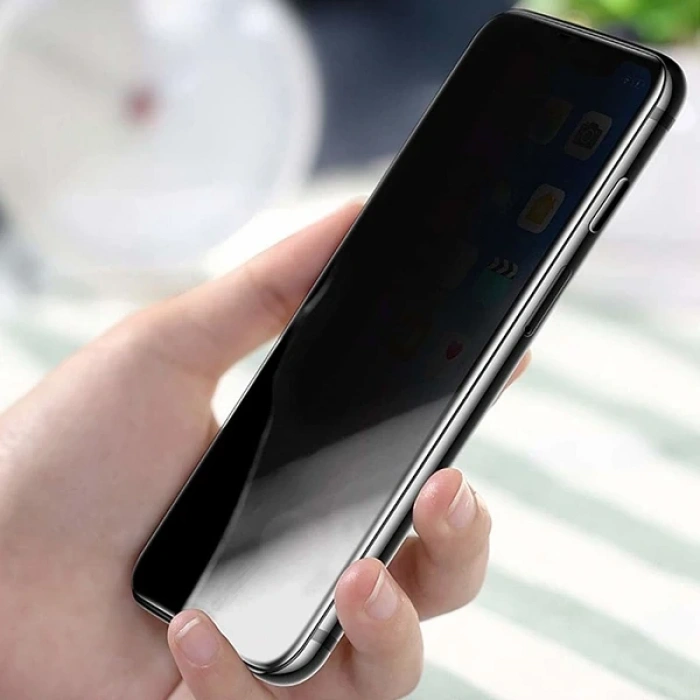 VipMarketim Xiaomi Redmi Note 8 3D Full Privacy Gizlilik Tempered Cam Ekran Koruyucu-(5775)