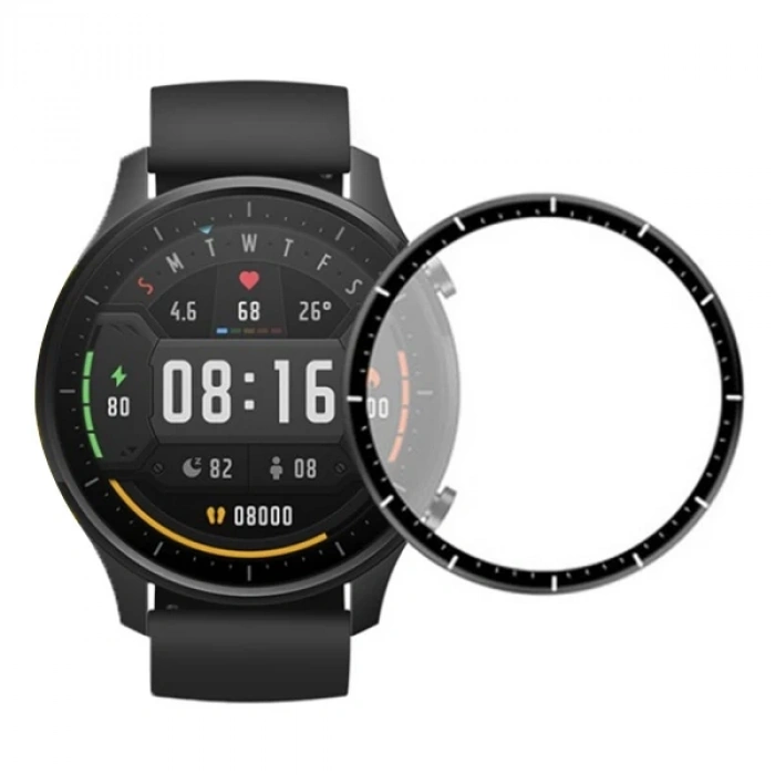 VipMarketim Xiaomi Watch Color 3D Full Kavisli PMMA Cam Ekran Koruyucu-(5775)