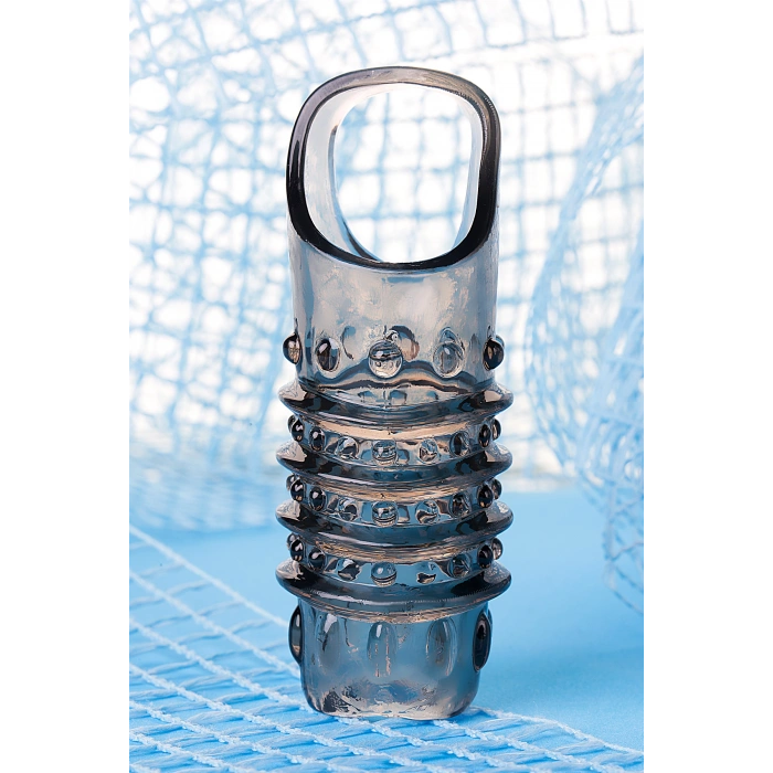 VipMarketim XLover Penis Klıfı, TPE,Siyah Şeffaf, 10,5 cm