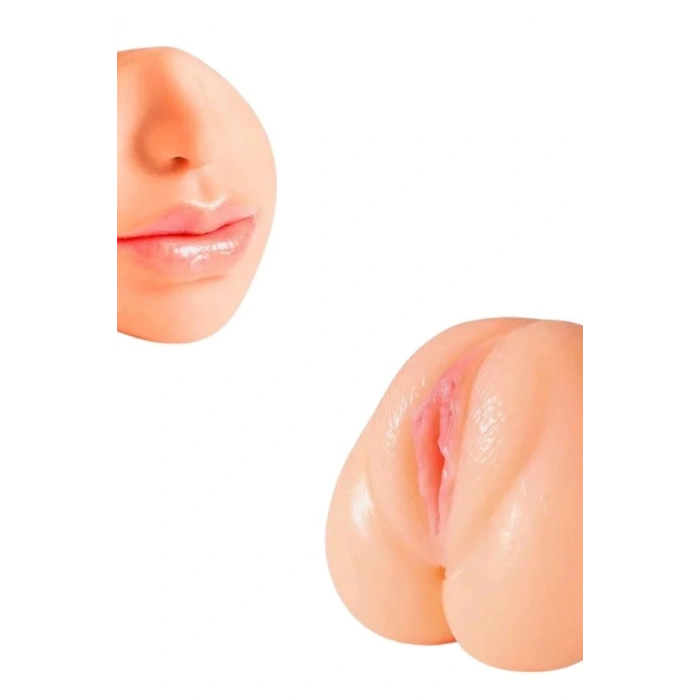 VipMarketim XOXO Gerçekçi Mastürbatör, 3 Girişli, TPE Malzeme, Ten Rengi 550 gr