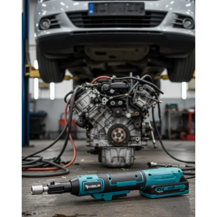 VipMarketim Yandan Sıkma Somun Uyumlu Akülü Cırcır Kolu 21V Güçlü Tork