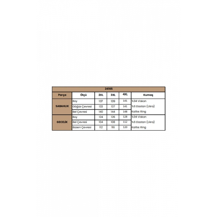 Vipmarketim Yaprak Desenli Yırtmaçlı Dantelli Ve Dekolteli Büyük Beden Sabahlık Takımı
