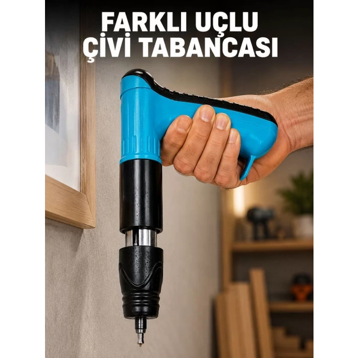 VipMarketim Yaylı Manuel Çivi Tabancası Ahşap Kaplama Döşeme Sabitleme Aleti