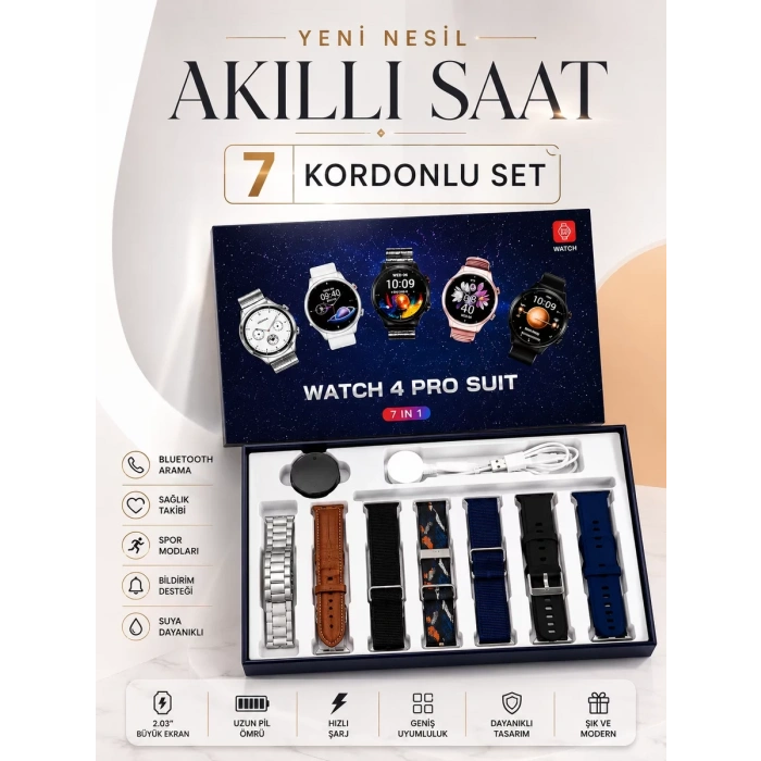 VipMarketim Yeni Model Akıllı Saat Bluetooth Bağlantılı NFC ve GPS Uyumlu