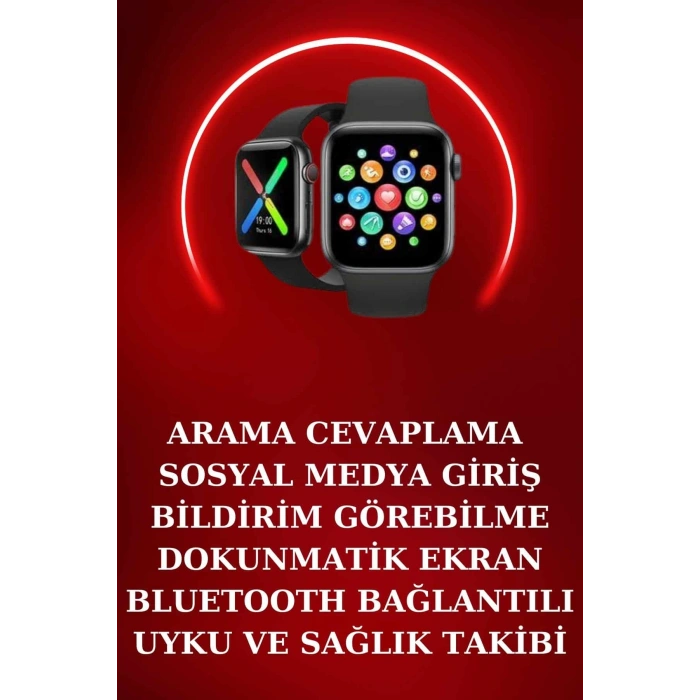 VipMarketim Yeni Nesil Akıllı Saat ve Ucuz Kaliteli Bluetooth Kablosuz Kulaklık Amoled Ekran