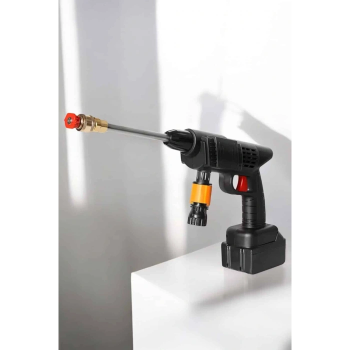 VipMarketim Yeni Nesil Araç Yıkama Şarjlı Tabancası Basınçlı Su Hazneli