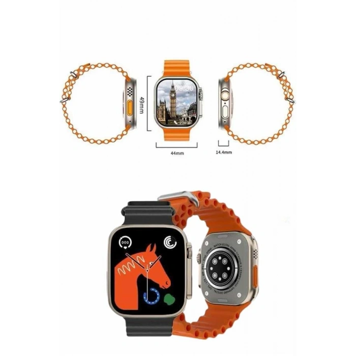 VipMarketim Yeni Nesil Bluetooth Bağlantılı Akıllı Saat Sosyal Medya Girişli Uyku Takibi