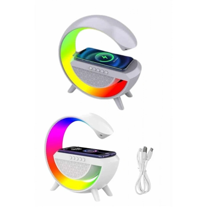 VipMarketim Yeni Nesil Bluetooth Hoparlör Speaker 5.0 Taşınabilir G Şeklinde Powerbankli